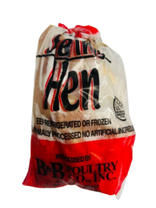 Hen Maliy processed chicken prepared and cleaned for cooking