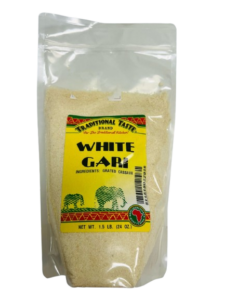 African gari cassava granules made from natural cassava
