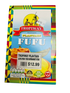 Plantain fufu mix flour used for making smooth traditional fufu meals