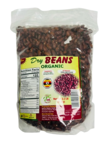 Organic dry beans with a natural and healthy texture