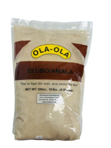 Ola Ola elubo amala flour made from high-quality cassava for traditional amala dishes