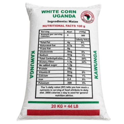 White Corn Uganda Kaunga 20kg
